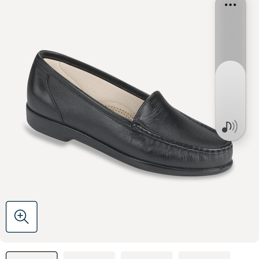 SAS Black Leather Women's Loafers